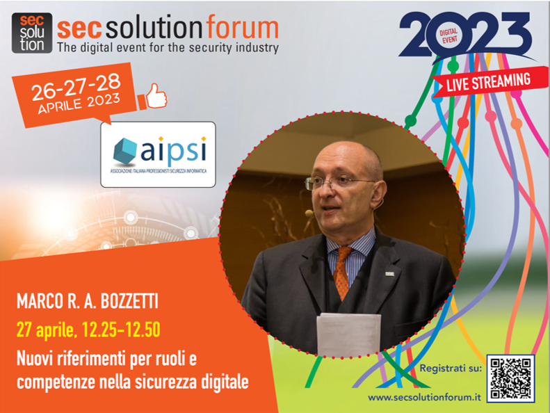 Immagine intervento MB a SecsolutionForum 27 4 2023 ore 12 15